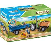 PLAYMOBIL 71249 Tracteur avec remorque, Country La Ferme, 42 pieces, Des 4 ans
