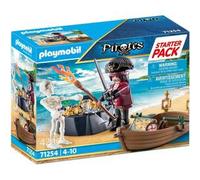 PLAYMOBIL - 71254 - Les Pirates - Starter Pack Pirate et barque