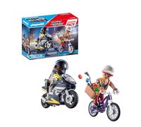 Playmobil 71255 Starter Pack Agent et Voleur - City Action - Police - Courses Poursuite Entre Un Bandit et Un Policier - Coffret découverte idée Cadeau - Dès 4 Ans