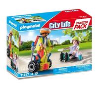 PLAYMOBIL 71257 Secouriste avec gyropode, City Action, Les Secouristes, Starter Pack, Dès 4 ans