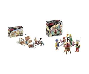 Playmobil 71268 Astérix : Numéro t la Bataille du Palais & 71269 Astérix : Le gâteau empoisonné d'Amonbofis - avec Le goûteur de Cléopâtre, Amonbofis, Son Assistant Tournevis