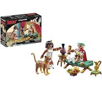 Playmobil Set de jeu 71270 Astérix César et Cléopâtre – 2 pers., léopard, chaise longue – Dès 5 ans