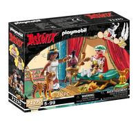 Playmobil Set de jeu 71270 Astérix César et Cléopâtre – 2 pers., léopard, chaise longue – Dès 5 ans