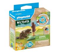 Playmobil 71291 Castor- - Wiltopia - 80% de Matériaux recyclés ou biosourcés en Moyenne Jouet éducatif