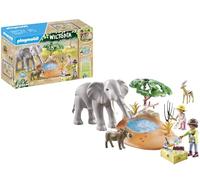 PLAYMOBIL 71294 Explorateurs avec animaux de la savane, Wiltopia, Avec 1 éléphant et des animaux, Dès 4 ans
