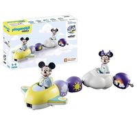Playmobil 71320 1.2.3 & Disney: Train des Nuages de Mickey et Minnie - avec Deux Personnages et Un Avion-Train-Nuage - Mes Premiers Apprendre en s'amusant - pour Les Tout-Petits 18-36 Mois