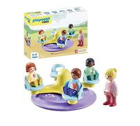 Playmobil 71324 Enfants et Tourniquet 1.2.3 - Compter, Chercher et raconter des Histoires - Mes Premiers Apprendre en s'amusant - pour Les Tout-Petits 18-36 Mois