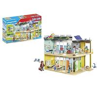 Playmobil 71327 Ecole aménagée - City Life - avec Six Personnages, Une école sur Deux étages avec Un Ascenseur, Une terrasse sur Le Toit et Un Chien - Dès 4 Ans