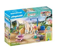 Playmobil 71354 Isabella & Lioness avec Aire de Lavage pour Chevaux - Horses of Waterfall - fabriqué avec Plus de 80% de matériaux recyclés ou biosourcés en Moyenne. Dès 5 Ans