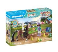PLAYMOBIL 71355 Zoe & Blaze avec parcours d'obstacles, Horses of Waterfall, 67 pièces, Dès 5 ans