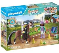 PLAYMOBIL 71355 Zoe & Blaze avec parcours d'obstacles, Horses of Waterfall, 67 pieces, Des 5 ans