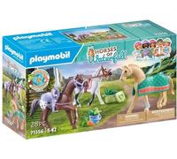 PLAYMOBIL 71356 3 chevaux Morgan, Quarter Horse et Shagya, Horses of Waterfall, 28 pieces, Des 5 ans