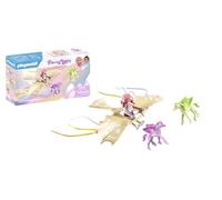 Playmobil 71363 Princesse et poulains ailés, Comprend Une Princesse, Son Deltaplane, Deux poulains ailés et des Accessoires, Gamme Princess Magic pour Enfants dès 4 Ans