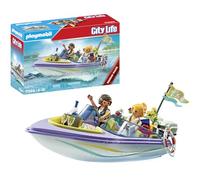 Playmobil 71366 Mariés et Bateau, Un Voyage Romantique en Bateau pour Une Merveilleuse Lune de Miel après Un Mariage de rêve, Univers City Life Promo Pack dès 4 Ans
