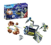 Playmobil 71369 Spationaute et Satellite, Comprend Un spationaute, Un Satellite destructeur de météorite, et Une météorite Qui se sépare en Plusieurs Morceaux, l'univers Space pour Enfants dès 4 Ans