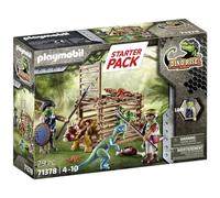 Playmobil 71378 Dino Rise - Triceratops Release Team Starter Pack, Jouet Dinosaure Jurassique, Jeu de rôle Amusant et imaginatif, Ensembles de Jeu adaptés aux Enfants à partir de 4 Ans