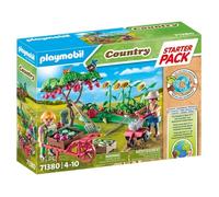PLAYMOBIL 71380 Starter Pack Jardin potager, Country La vie à la ferme, Avec 2 personnages et accessoires, Dès 4 ans