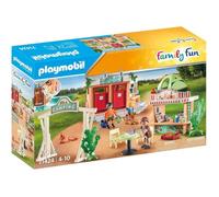 Playmobil Playset Camping 71424 – 3 personnages, cuisine, kiosque, sanitaires, douche – Dès 4 ans