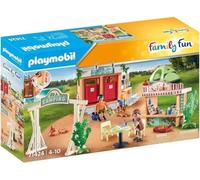 PLAYMOBIL 71424 Camping, avec une douche fonctionnelle, 100 pieces, Univers du Camping, Des 4 ans