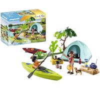 Playmobil 71425 Family Fun Camping with Campfire, Outdoor Toy and Imaginative Ro