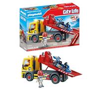 Playmobil 71429 Dépanneuse avec Quad, Camion de remorquage Polyvalent avec gyrophare et Kart, Univers des véhicules pour Enfants dès 4 Ans