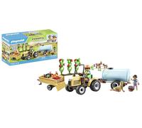 Playmobil 71442 Country: Tractor with Trailer and Water Tank, fresh harvest on t