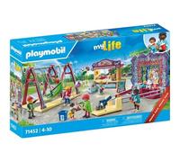 Playmobil Jeu 71452 Parc d'attraction My Life - 3 enfants, 5 adultes, balançoires - Dès 4 ans