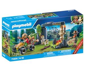 Playmobil 71454 - Explorateurs et ruine de la Jungle - Comprend 2 Personnages, Un Quad Tout Terrain, des ruines, Un Squelette et Un trésor Secret - Dès 4 Ans