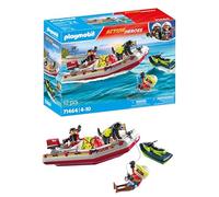 PLAYMOBIL 71464 Bateau de pompier et scooter des mers - Action Hereos - Les pompiers - Dès 4 ans