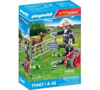 Playmobil 71467 Action Heroes: Firefighting Mission: Animal Rescue, thrilling ac