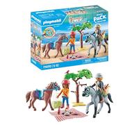 Playmobil Horseback Riding Trip To The Beach With Amelia And Ben Construction Game Multicolore