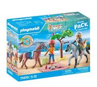 Playmobil Horseback Riding Trip To The Beach With Amelia And Ben Construction Game Multicolore