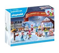 Playmobil Calendrier de l'Avent 71472 Marché de Noël – 24 surprises, 84 pièces, dès 4 ans