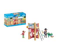 Playmobil 71475 Charpentier avec Tourelle de Jeu