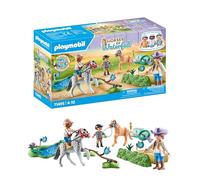 Playmobil Set Cavaliers avec poneys 71495 – Saut d'obstacles – >80% recyclés – Dès 4 ans