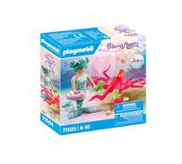 Playmobil 71503 Sirène avec Pieuvre - Princess Magic - Comprend Un Personnage, Une Pieuvre, Un Coquillage Qui se Fixe sur la Baignoire et des Accessoires - Dès 4 Ans