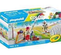 PLAYMOBIL 71515 Skateurs avec rampe, Color, 44 pieces, avec crayons Crayola, Des 6 ans