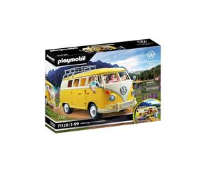 Playmobil 71520 Volkswagen T1 Combi Jaune Classic Car Set 77 pièces