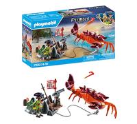 Playmobil 71532 Pirate et Crabe géant - Prenez Le Large et embarquez pour Une Chasse au trésor en mer - Set Comprenant Un Canon, Un Projectile de grappin et Un Sabre - Pirates - Dès 4 Ans