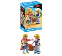 Playmobil 71544 Astérix : Tragicomix et Falbala - Comprend Deux Personnages Gaulois cultes, Un Bouquet de Fleurs, Une épée et des Accessoires - Dès 5 Ans