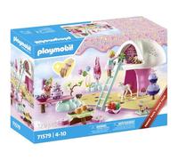 Playmobil 71579 Jeunes Filles avec confiseries - Comprend Deux Personnages, Une Maison en Champignon, Une Licorne, des Tables, des confiseries et des Accessoires - Dès 4 Ans