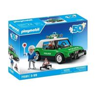 Playmobil Classic Police Car Construction Game Argenté