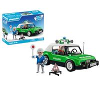Playmobil Classic Police Car Construction Game Argenté