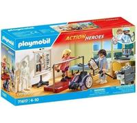 PLAYMOBIL 71617 Atelier de kinésithérapie, L'hôpital, Action Heroes, 69 pieces, Des 4 ans