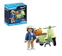 Playmobil 71621 1969 Vespa 150 Sprint Veloce, Vert Clair - Comprend Un Personnage, Une Vespa, Deux selles Ainsi Que des Accessoires - Dès 5 Ans