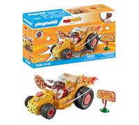 Playmobil 71634 Pizzaïolo et Kart Funstars - Comprend Un Personnage, Un Kart avec Moteur rétractable Ainsi Que des Accessoires - Dès 4 Ans