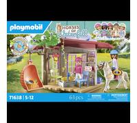 Playmobil 71638 Espace Détente avec Cavalières, Plastique Multicolore, Animal Cheval, 5-4 ans, Dimensions Emballage 100x21x164mm, Poids 445.56g