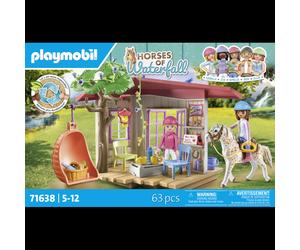 Playmobil 71638 Espace Détente avec Cavalières, Plastique Multicolore, Animal Cheval, 5-4 ans, Dimensions Emballage 100x21x164mm, Poids 445.56g