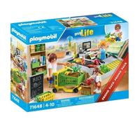 PLAYMOBIL 71648 Caisse de paiement supermarché, My Life le shopping, Promo Pack, 65 pièces, Dès 4 ans