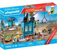 PLAYMOBIL 71650 Chantier de construction - Action Heroes